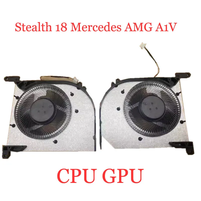 Laptop CPU GPU FAN For MSI Stealth 18 Mercedes AMG A1V A1VHG MS-1831 0.6A 12VDC New