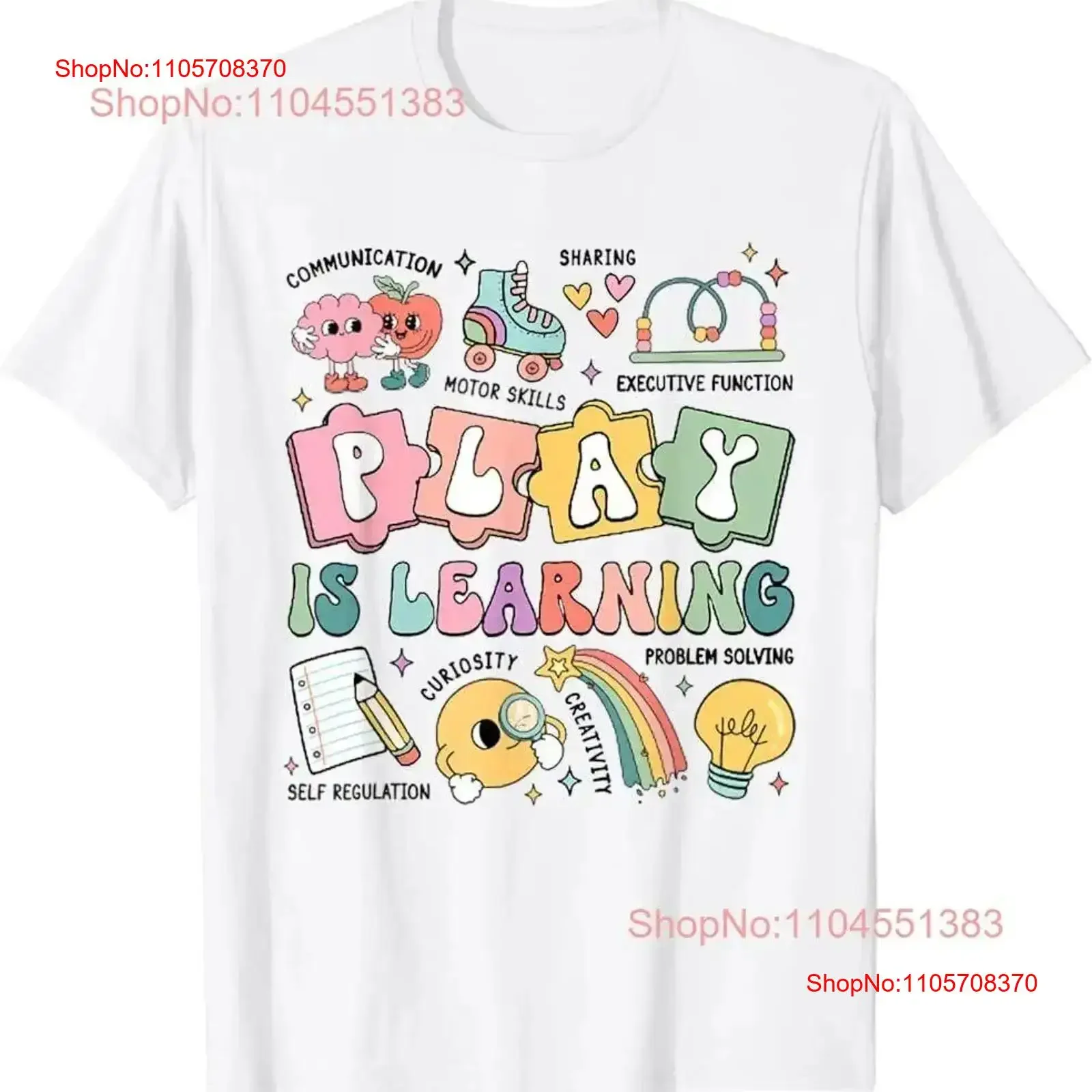 Retro Play Is Learning Kindergarten Teacher Team Women T Shirt vintage Washed Slightly designer clothes homme