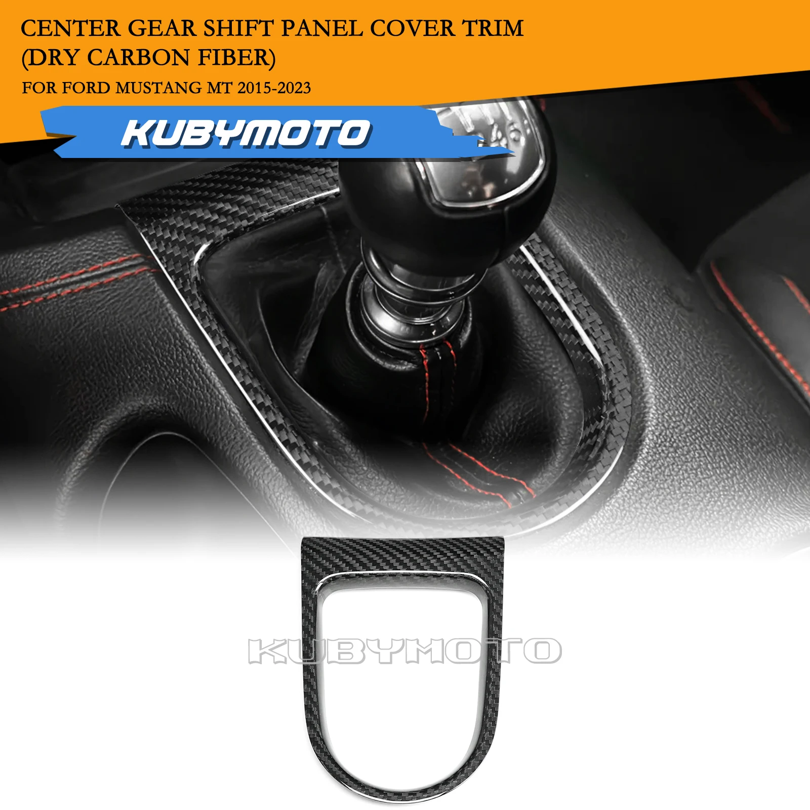 

Car Interior Center Gear Shift Cover Trim Panel Frame For Ford Mustang 2015-2023 Manual Transmission