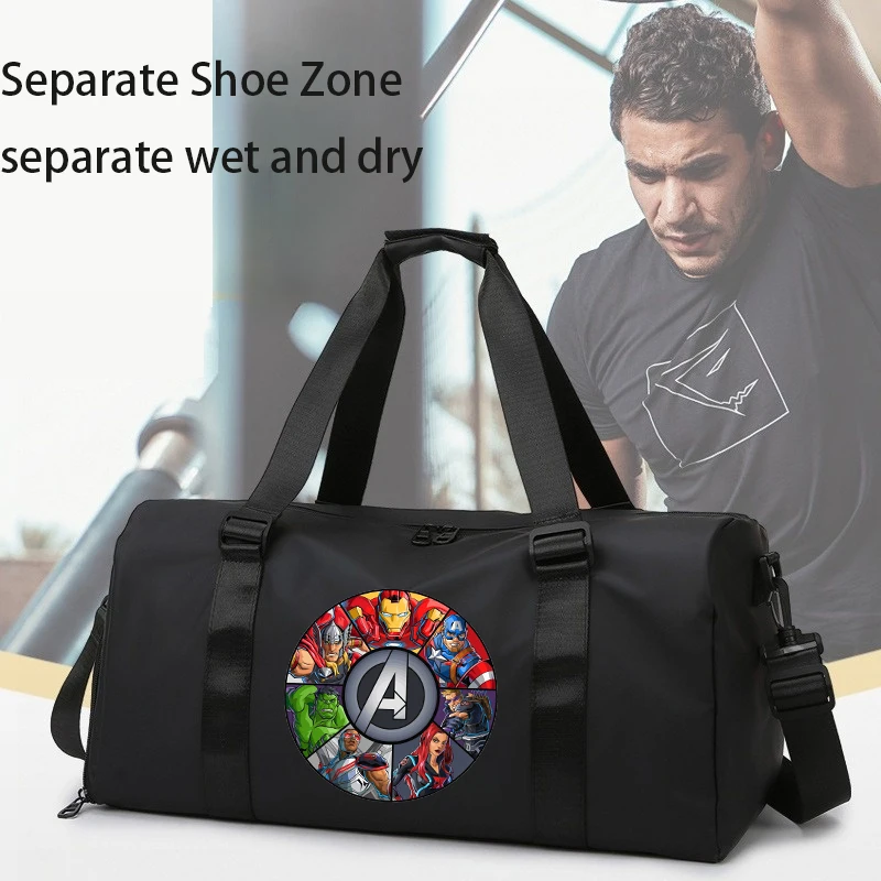 

The Avengers Handheld Travel Bag Large Capacity Sports Fitness Lightweight Storage Luggage One Shoulder Crossbody Gym Bags