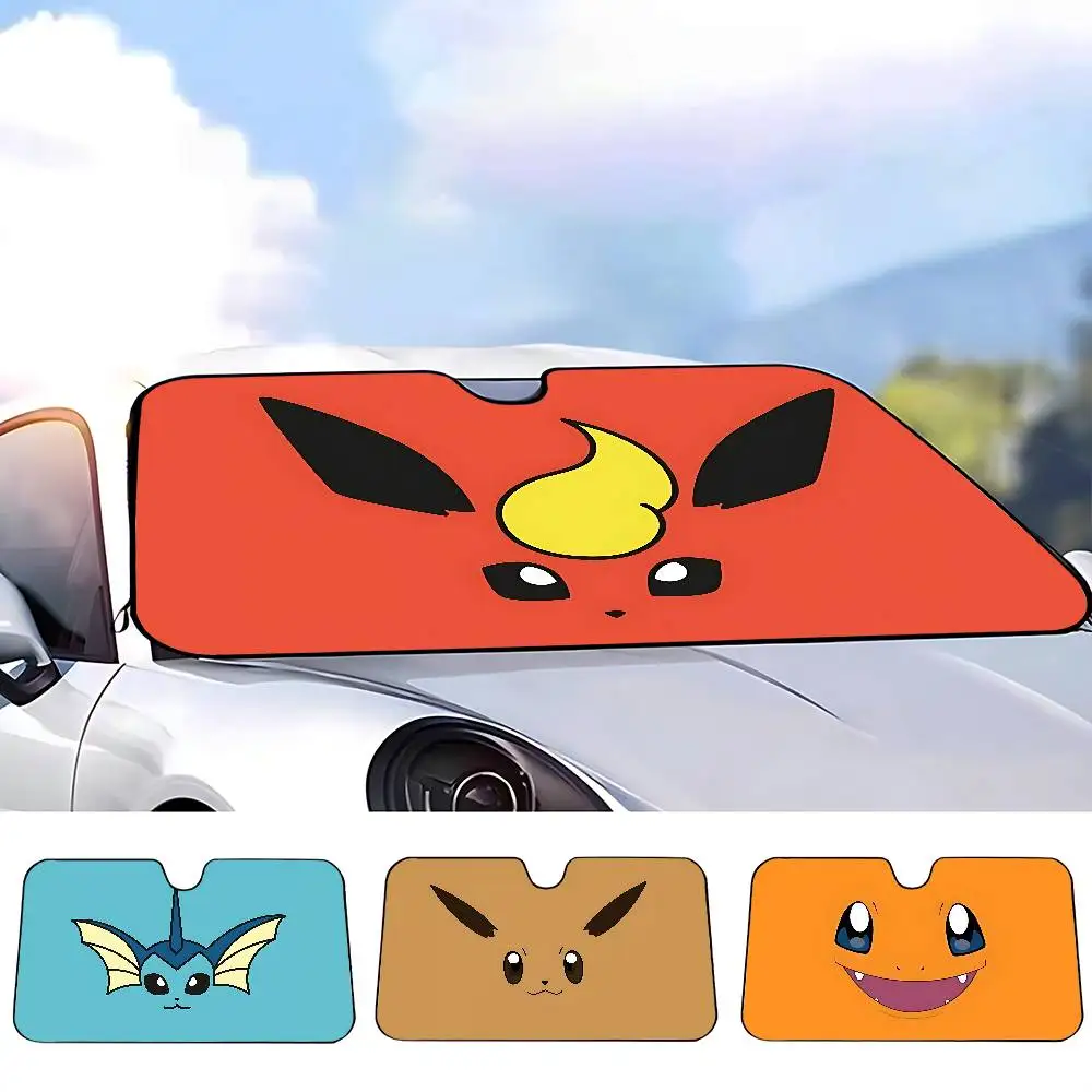 P-Poke-mon Car SunShade Car Sunshade Covers Cover Universal Windscreen Folding Visor view 6