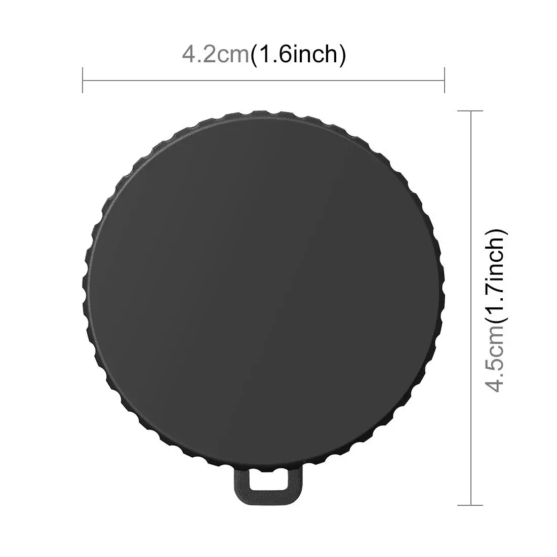 PULUZ for DJI Osmo Action 6 Anti-fall Cover Silicone Lens Cap Lens Shell with Strap
