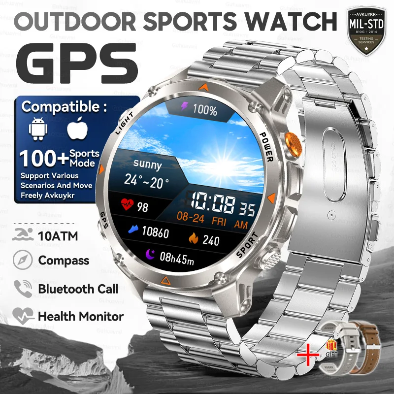 T-Rex 3 Pro Militaire kwaliteit AGPS Smart Watch 10ATM Waterdicht Dual-band GNSS Kompas Hoogtemeter AMOLED Zwemmen Sport Smart Watch Heren