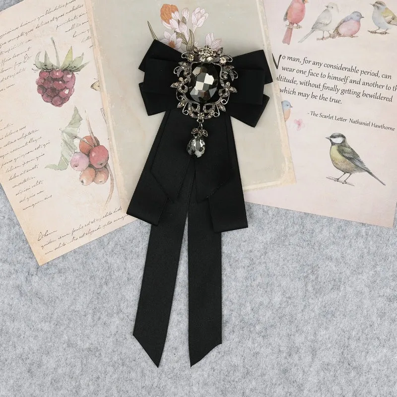 Hand Made Jungen Klassische Bowties Krawatte Band Strass Corsage Bowtie Krawatte Geschenke für Männer Hochzeit Formale Kleid Zubehör – Detail 29