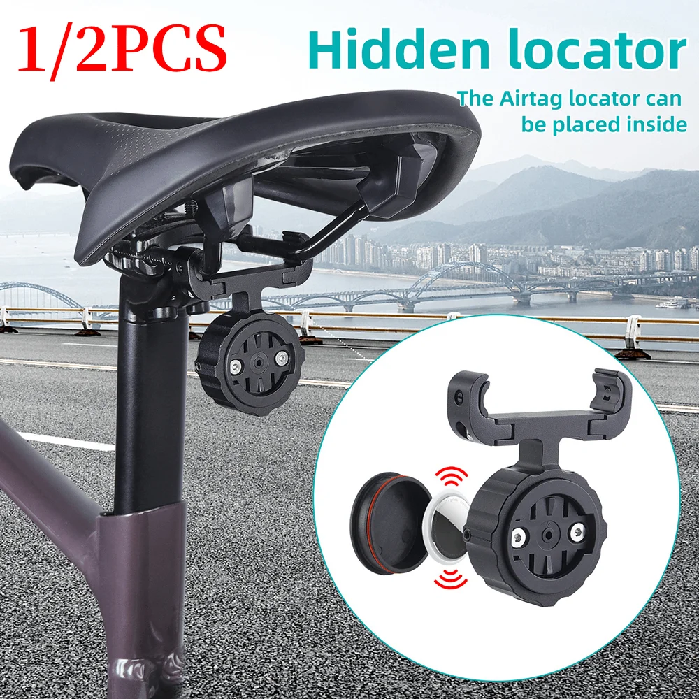 

Bicycle Saddle Lamp Mount for AirTag Locator Bike Taillight Bracket Saddle Mount Bike Lamp Bracket Holder for Garmin Varia Radar