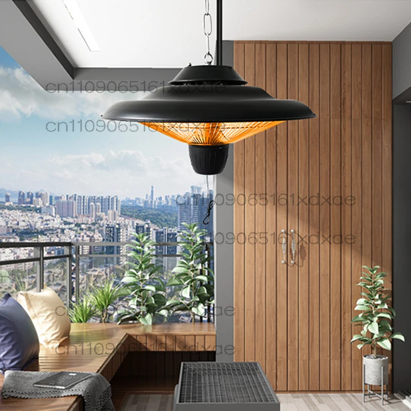 1500 واط سخان كهربائي قوي للفناء الحديد سخان كهربائي مقاوم للماء دفئا في الهواء الطلق استخدام داخلي نوع معلق #3