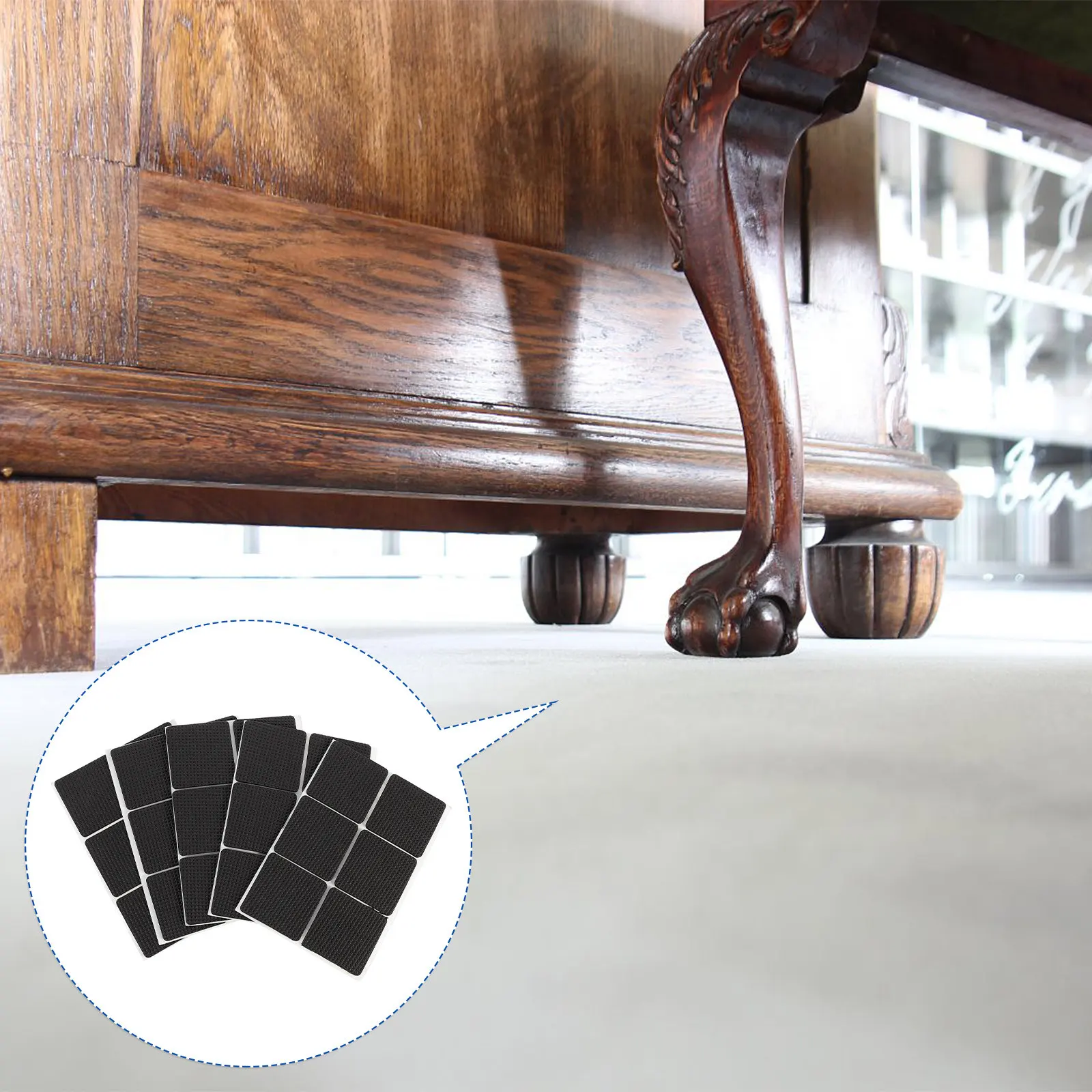 

54 шт. Накладки на ножки мебели из ЭВА, противоскользящие, для твердых полов, паркета, деревянной плитки, для спальни, гостиной, нескользящие для стульев