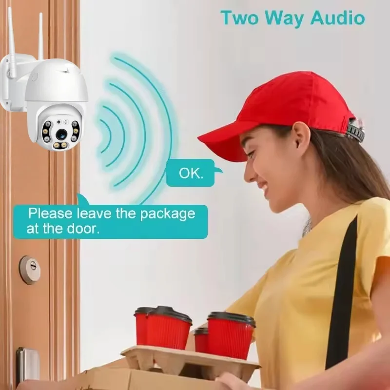 V380 pro 8MP 4K WiFi Camera Outdoor Home Security IP Smart Monitor Video Surveillance Camera Full Color Night Vision CCTV image 3