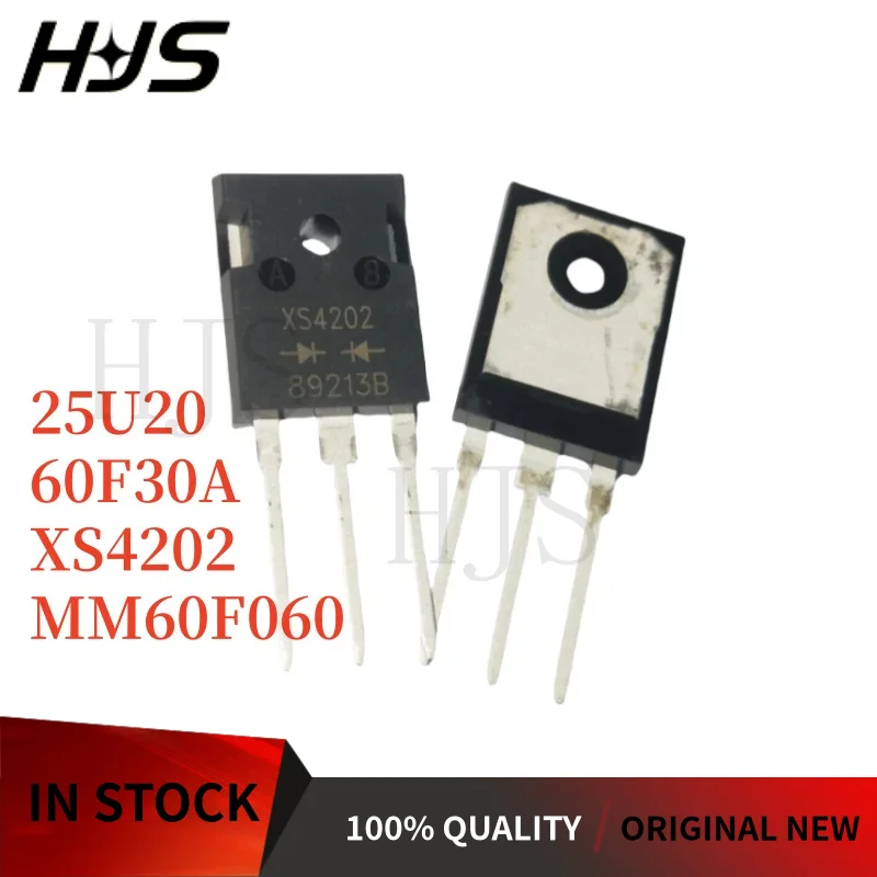 5PCS New quality XS4202 25U20 60F30A MM60F060 TO-3P  Fast recovery diode High Power Field Effect Tube MOS Transistors