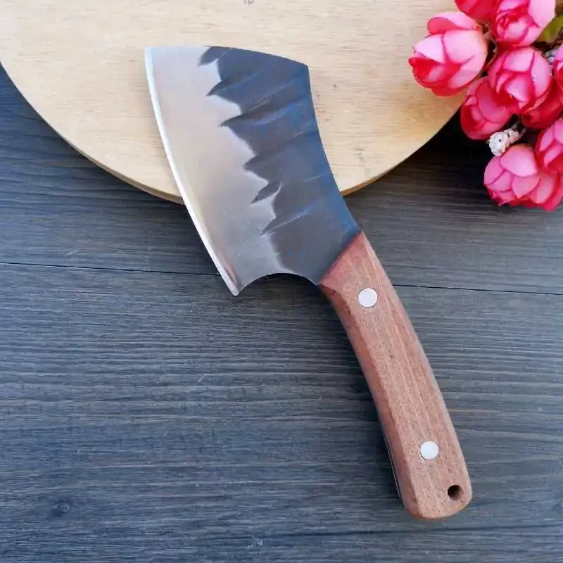 Hand forged 5Cr15 stainless steel knife multi-function kitchen knife mini butcher knife professional fish slicing outdoor knife