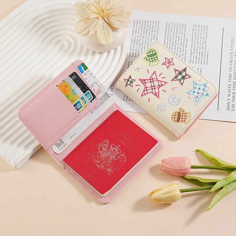 

Coin Purse Tri-Fold Women'S Purse Card Holder Pu Leather Wallet For Students Travel Women