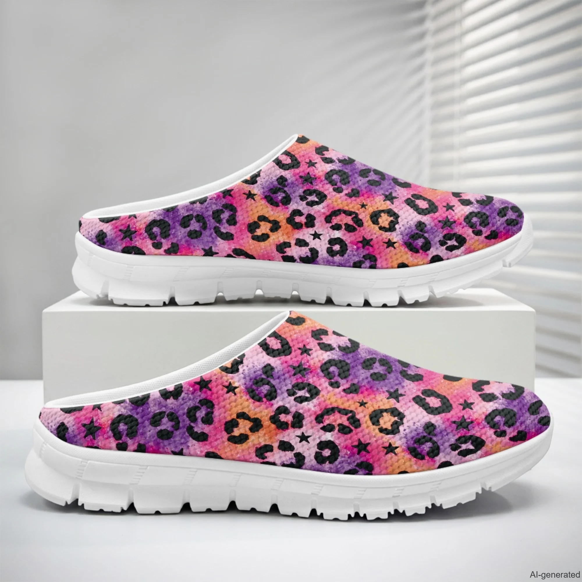 XIXIRIMIDO Women's Slippers Nurse Shoes Women's Sandals Leopard Print Sapatos Femininos Elegante Man Shoes Chinelo 35-48