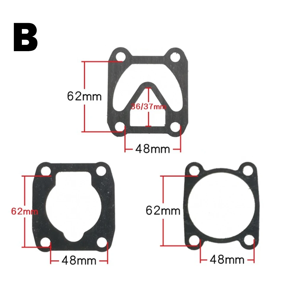 3 PCS Air Compressor Cylinder Head Base Gasket Set Of 3 Seal Valve Plate Thicken Cylinder Head Paper Gasket Oil Air Pump Parts