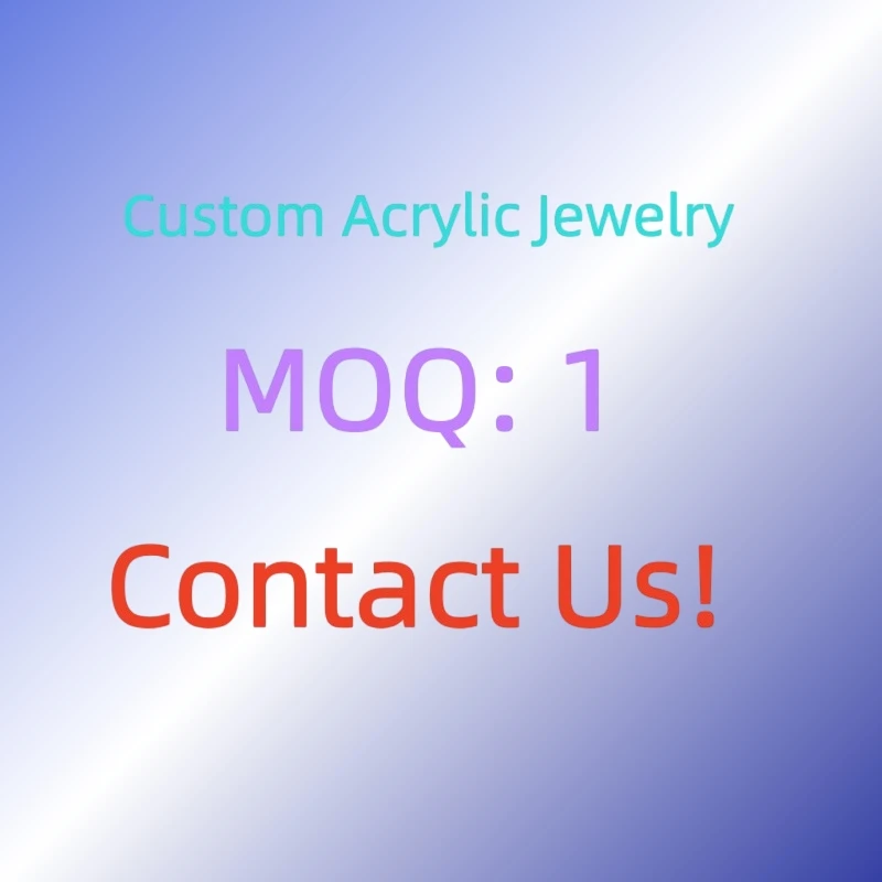 KUGUYS Custom Test Acrylic Earrings for Women Girls Jewelry