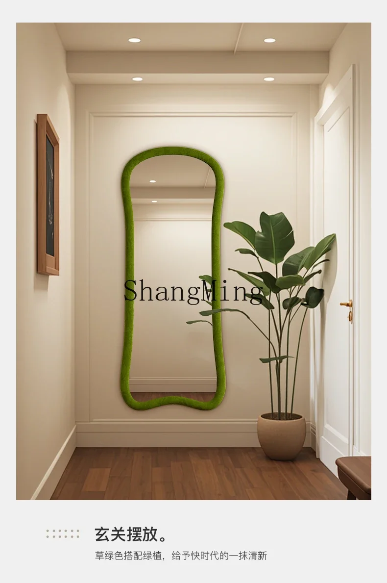 

ZYYfull-body mirror bracket household living room bedroom floor-to-ceiling clothing store special-shaped full-length mirror