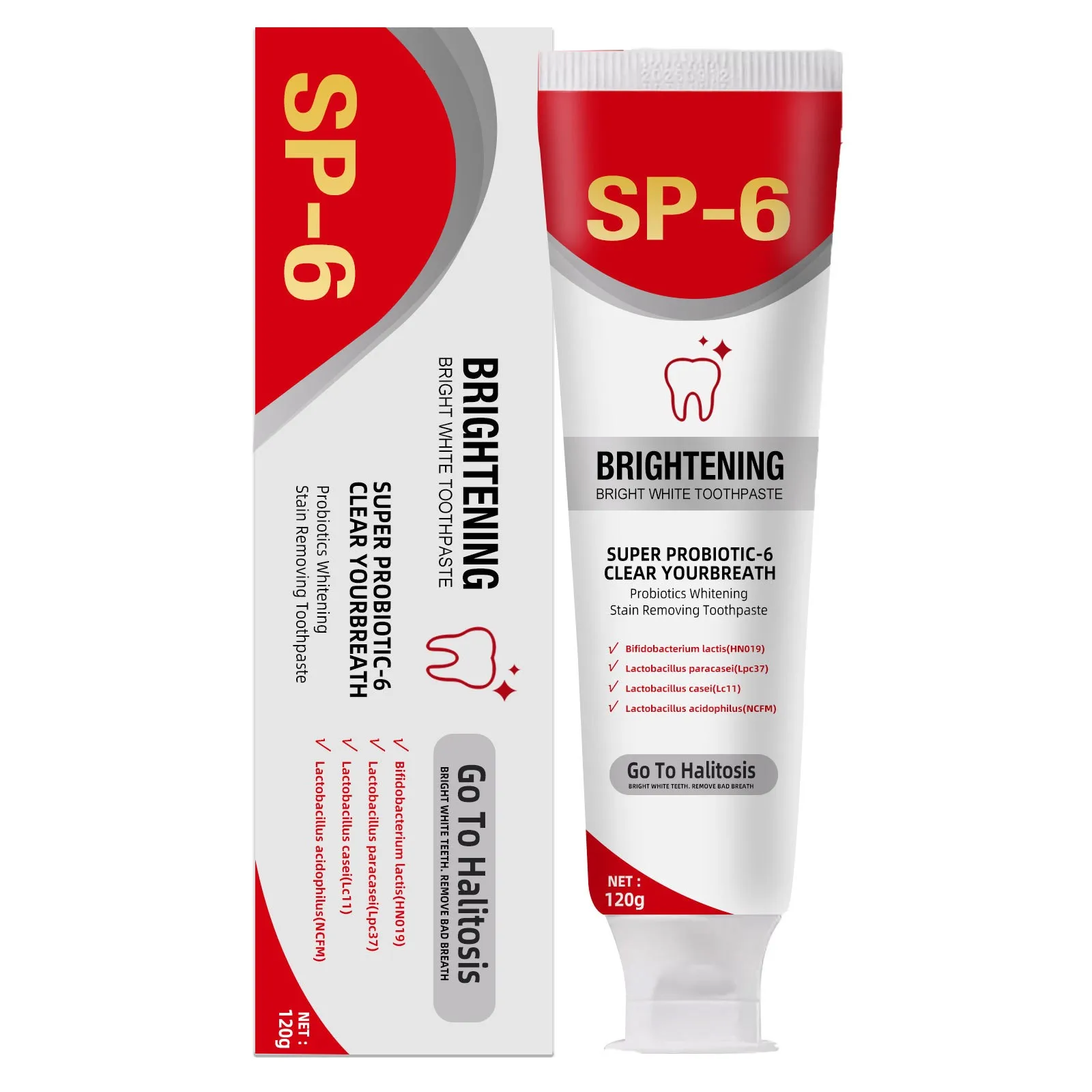 2024 New Sp 6 Ultra Whitening Ultra Whitening Toothpaste Sp - 6 Probiotic Brightening Toothpaste Deep Cleaning Care Toothpaste