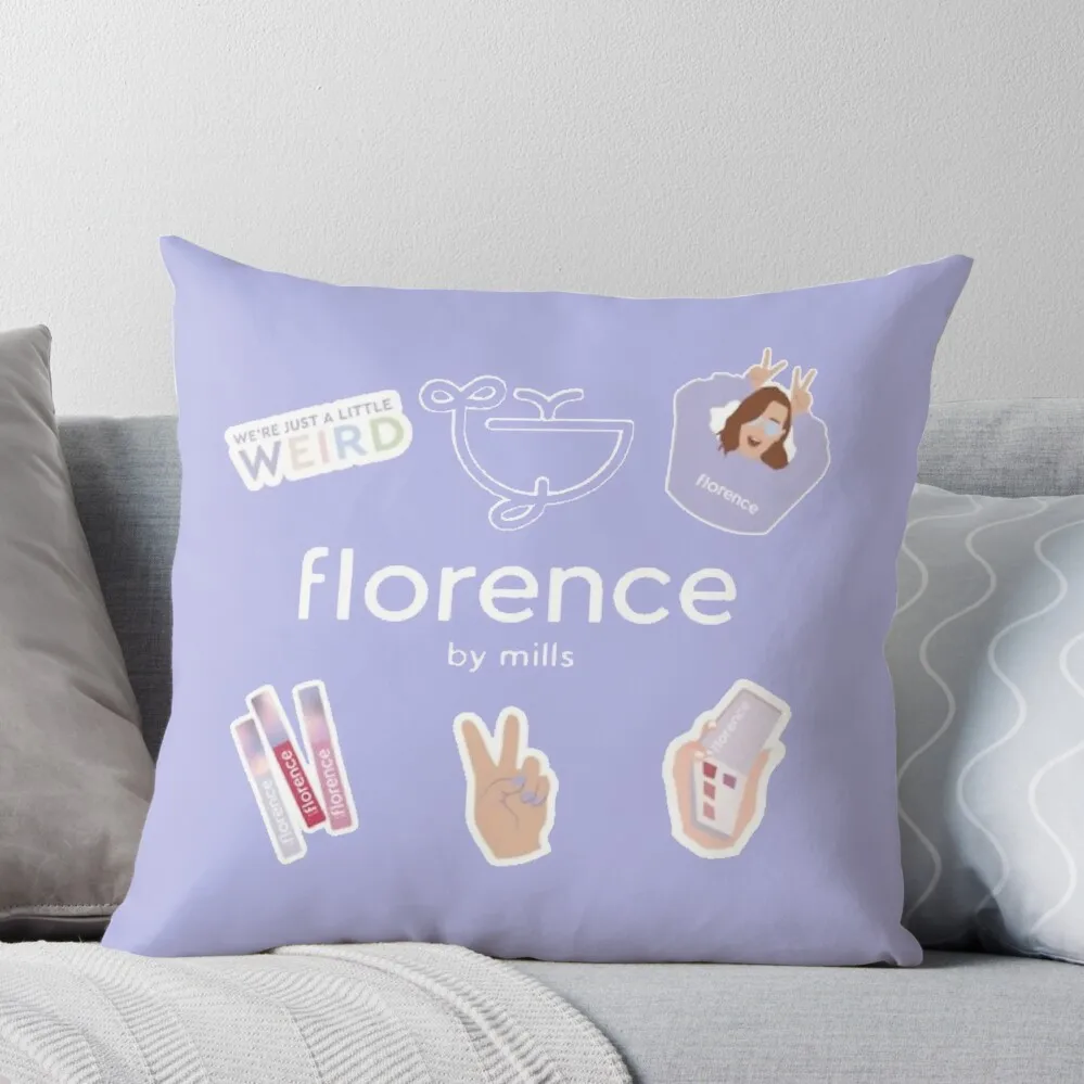 Florence by mills Throw Pillow Pillow Covers Decorative Pillows Aesthetic