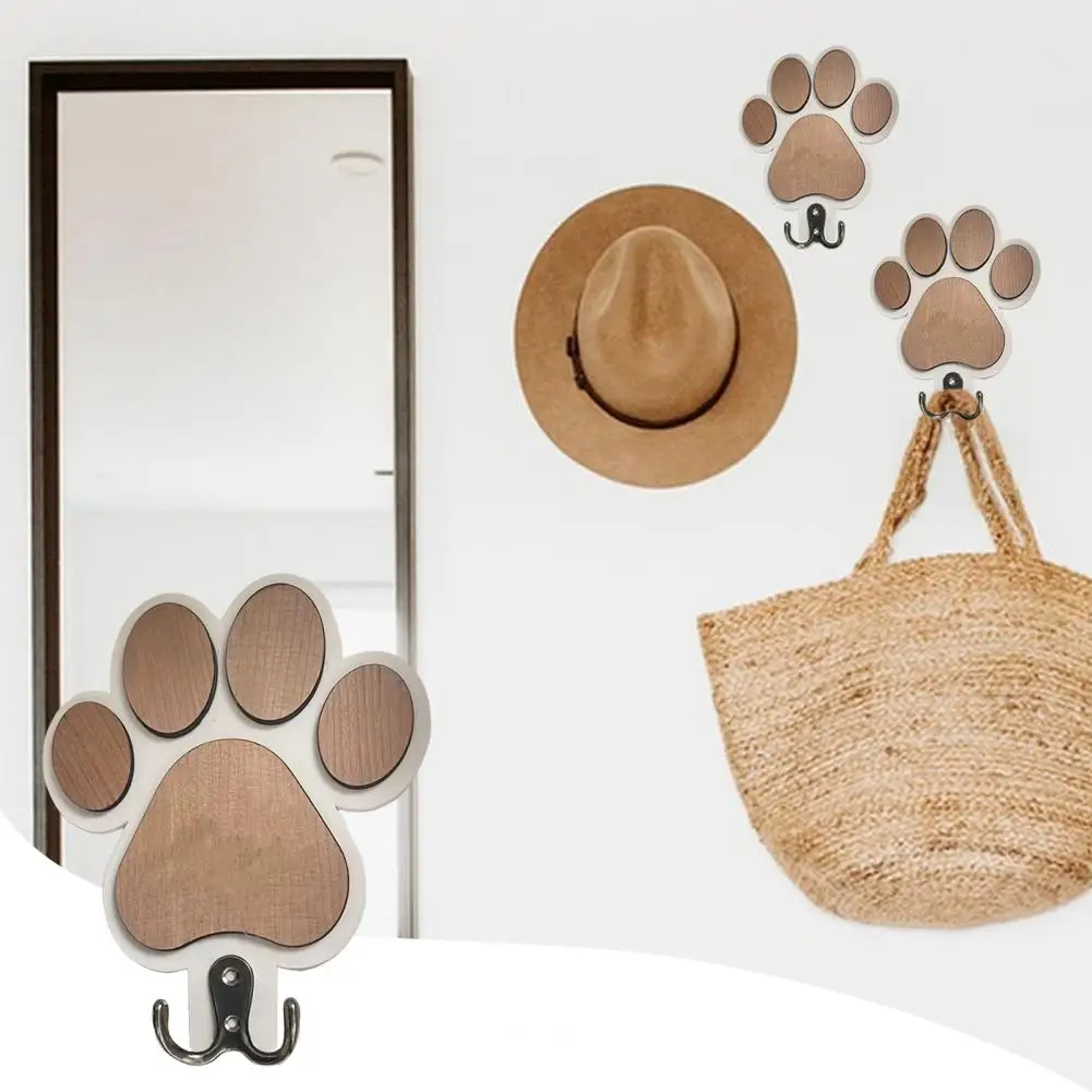 

Cat Paw Storage Hooks Punch-free Hooks Cat Claw Pattern Wall Mounted Hanger Strong Load-bearing Hook for Home Office