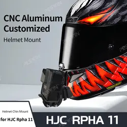 TUYU HJC RPHA 11 casco personalizado, montaje de barbilla de aluminio para cámara GoPro Hero 12, 11, 10, 9, Insta360, X4, X3, Ace pro, DJI Action 5, 4, 3