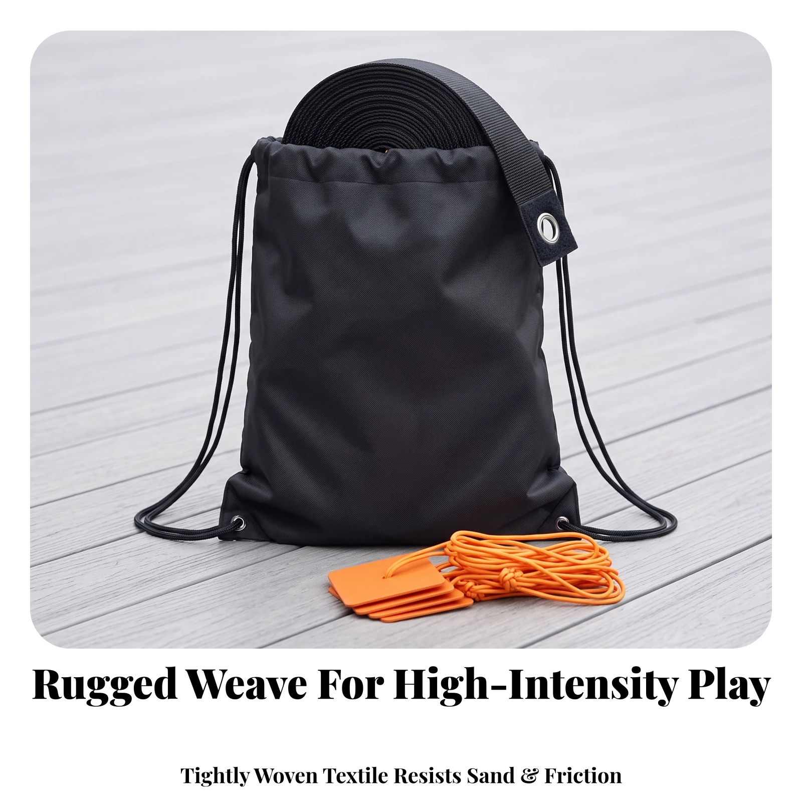 Beach Volleyball Court Line Set with Storage Bag Sturdy Beach Volleyball Court Boundary Lines Kit Quick-Setup Flat for Coaches