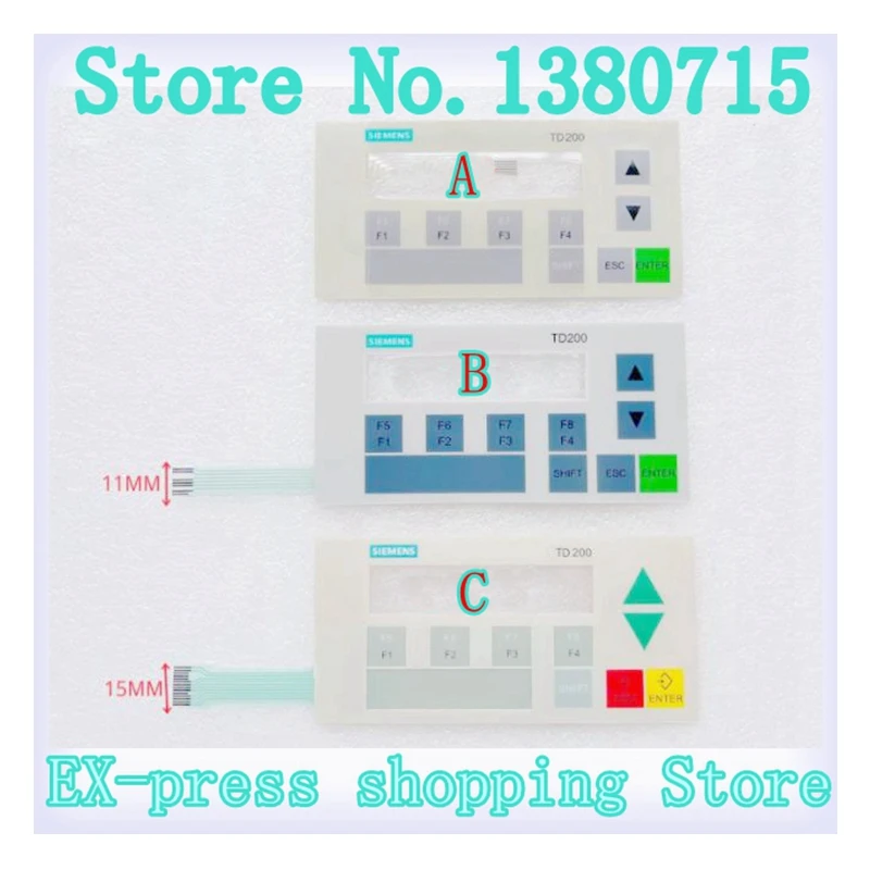 New 6ES7272-0AA20-0YA0 6ES7 272-0AA20-0YA0 TD200 Compatible Keypad Membrane