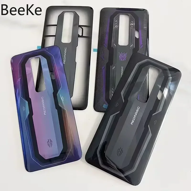 For ZTE Nubia Red Magic 7 7S Pro Back Cover Glass Rear Battery Door Housing Case + Camera Lens NX679J NX709J Replacement