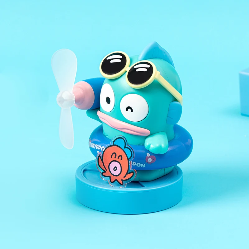 Sanrio Fishman Hangyodon Comfortable Beach Toy Cartoon Cute Fan Blind Box Home Office Ornament Birthday Gift