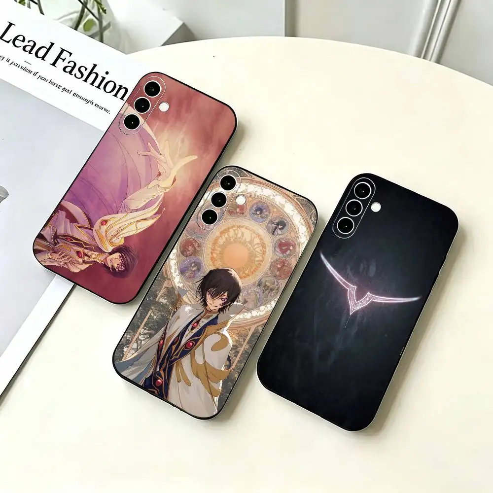 Code Geass Lelouch of the Rebellions Phone Case For Samsung A73 20,21s,22,31,32,52,53,72 Soft Black Shell