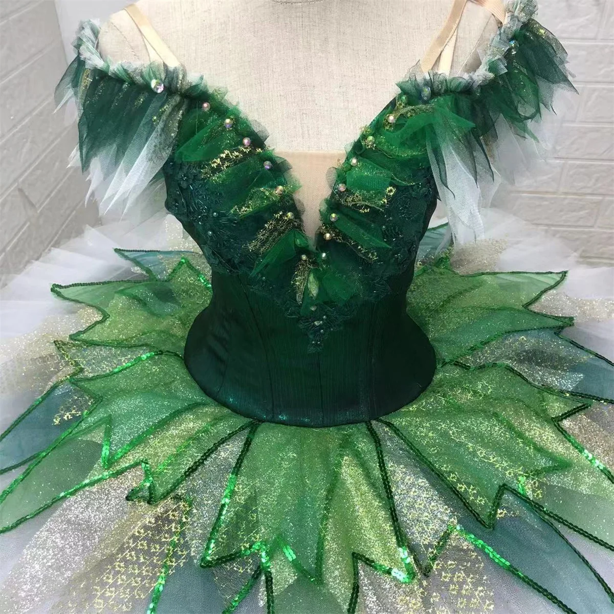 Corsé de Ballet profesional para niña, bailarina de panqueque, actuación de ballet profesional, variaciones personalizadas del ballet "Paquita", Paque