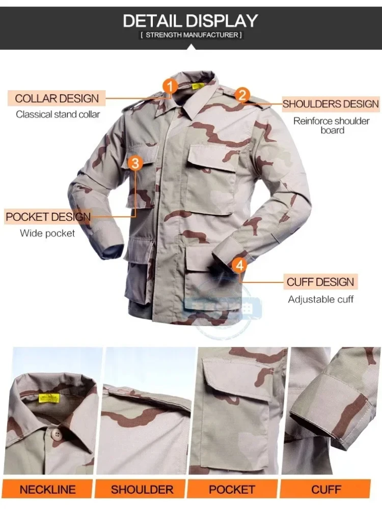 Three Color Camouflage DCU Suit Down BDU Suit