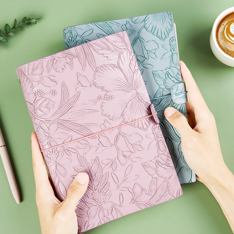 A5 Detachable Loose Leaf Notebook Cute Aesthetic Journal Student Daily Diary Weekly Planner Hand Account Supplies