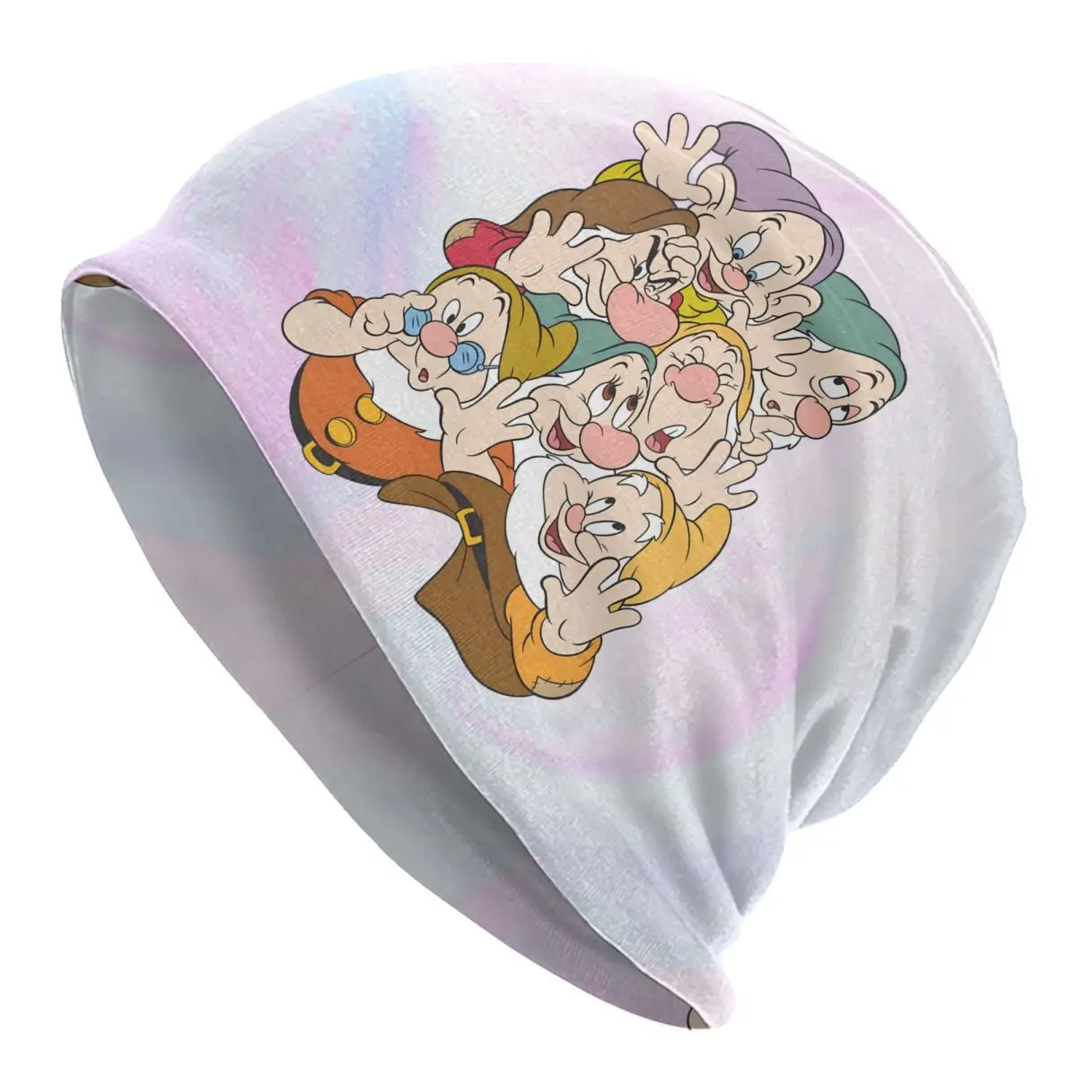 

Custom Snow White And The Seven Dwarfs Skullies Beanies Caps Men Hip Hop Winter Warm Knitted Hat Adult Cute Cartoon Bonnet Hats