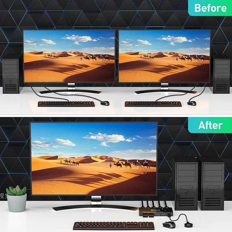 مفتاح كفم متوافق مع HDMI ، محول فاصل موصل بالإنترنت ، محور USB ، التوصيل والتشغيل ، USB 3.0 ، 8K ، مفتاح تبديل الألعاب