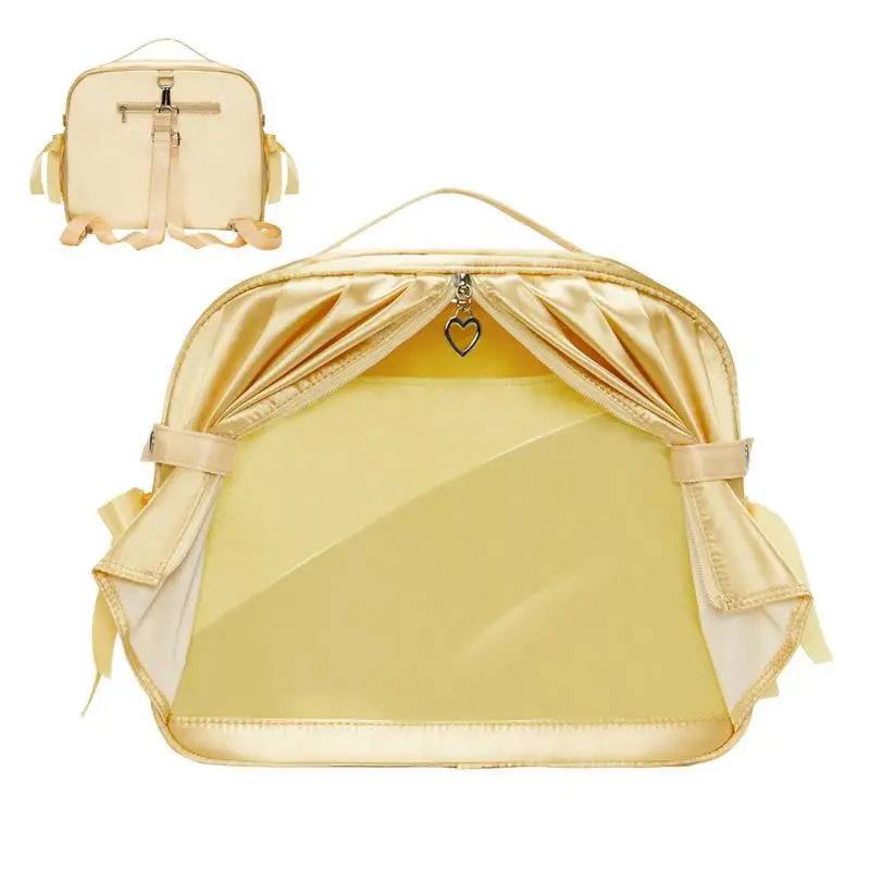 

Clear Figure Display Bag Portable Doll Storage Bag Water-Proof Figures Storage Bag Doll Pouch Figure Display Bag with Smooth Zip