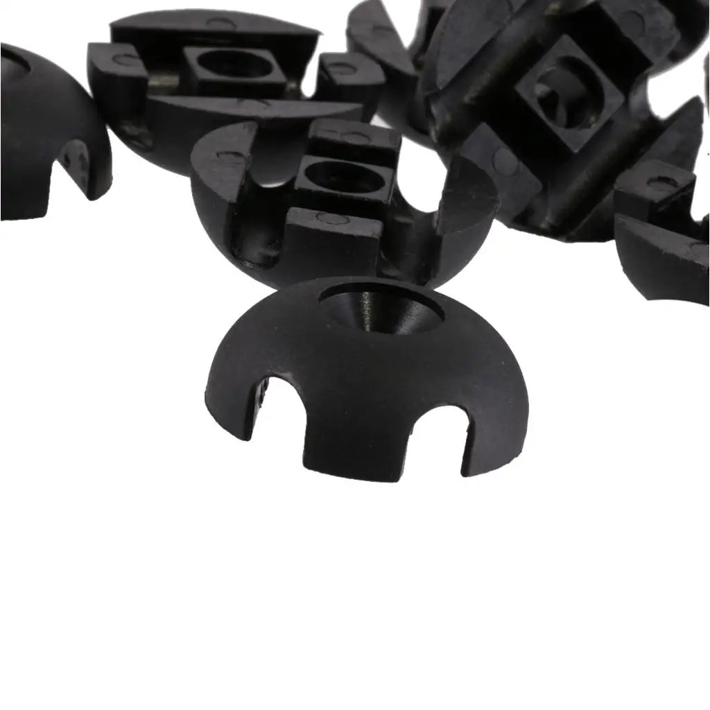 Heavy Duty Plastic Kayak Deck Line Out Fittings Round Guide Hardware for Boat Railing Bracket Needs