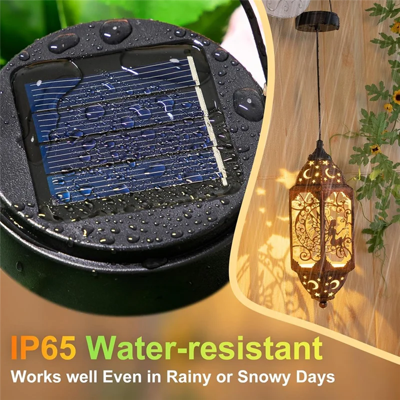 

ABKU-2Pack 600Mah Solar Lights Replacement Top For Outdoor Lantern Lights Waterproof For Garden, Yard,DIY Birthday Gifts
