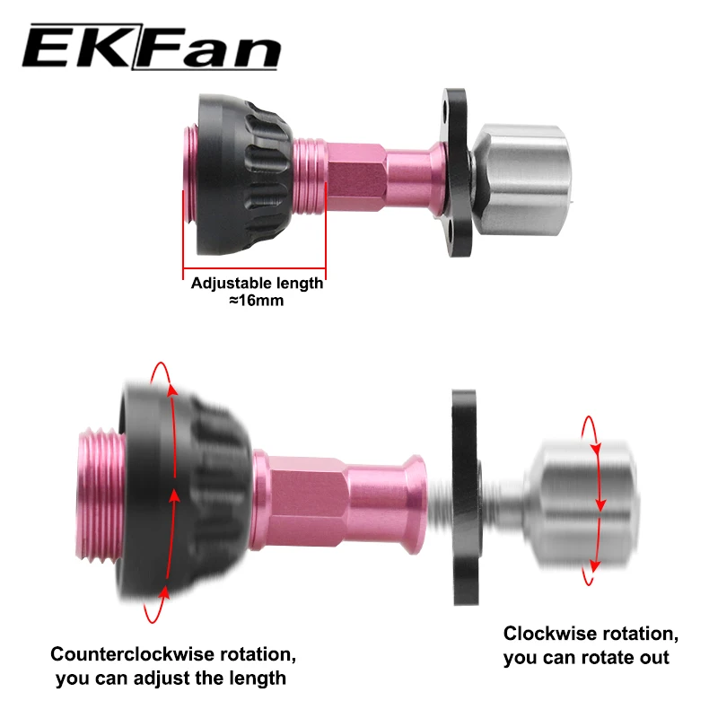 EKFan 17G Wysokiej jakości regulowany uchwyt kołowrotka spinningowego do kołowrotka DIY — zdjęcie 6