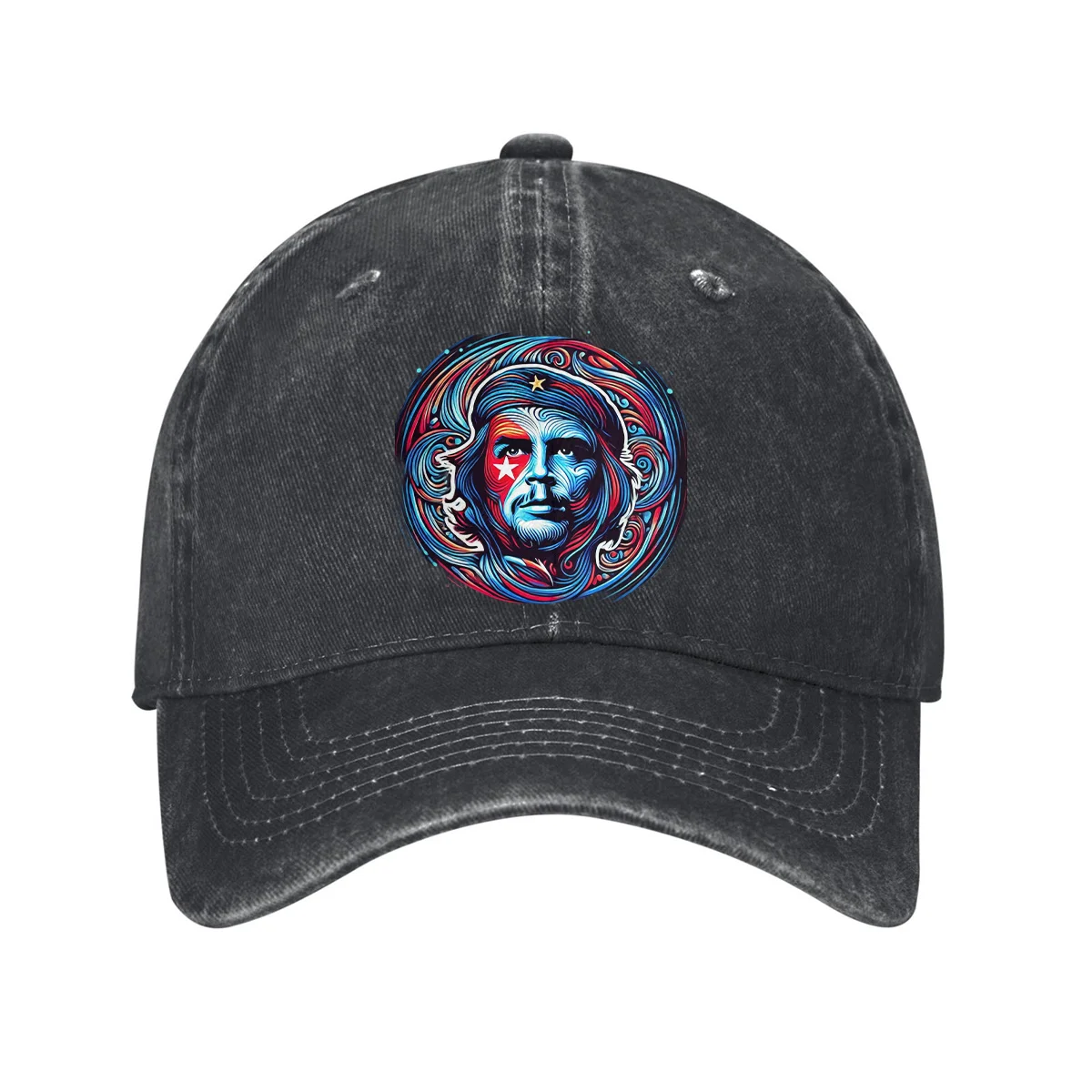 Che Guevara Portrait Baseball Cap Cotton Adjustable Curved Brim Dad Hat For Unisex Casual Outdoor