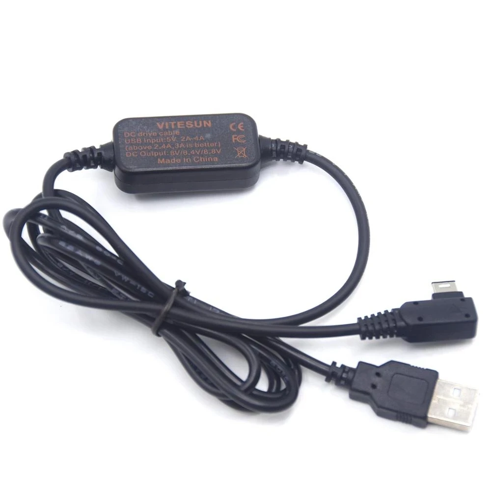 USB to PW10AM DC Power Cable Supply for Sony A77 A99 A100 A200 A290 A350 A380 A390 A450 A550 A700 A850 A900 Nex-VG10 Camera