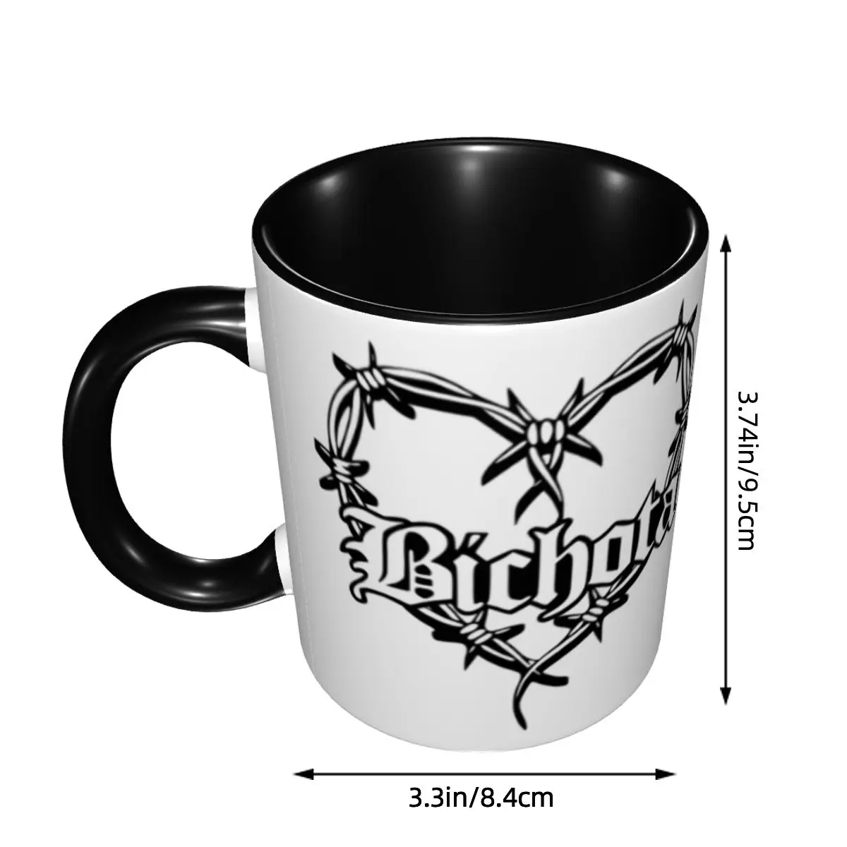 DIY Karol G Bichota Heart Ceramic Mugs Personalized Reggae Ainger Coffee Cup Creative Present
