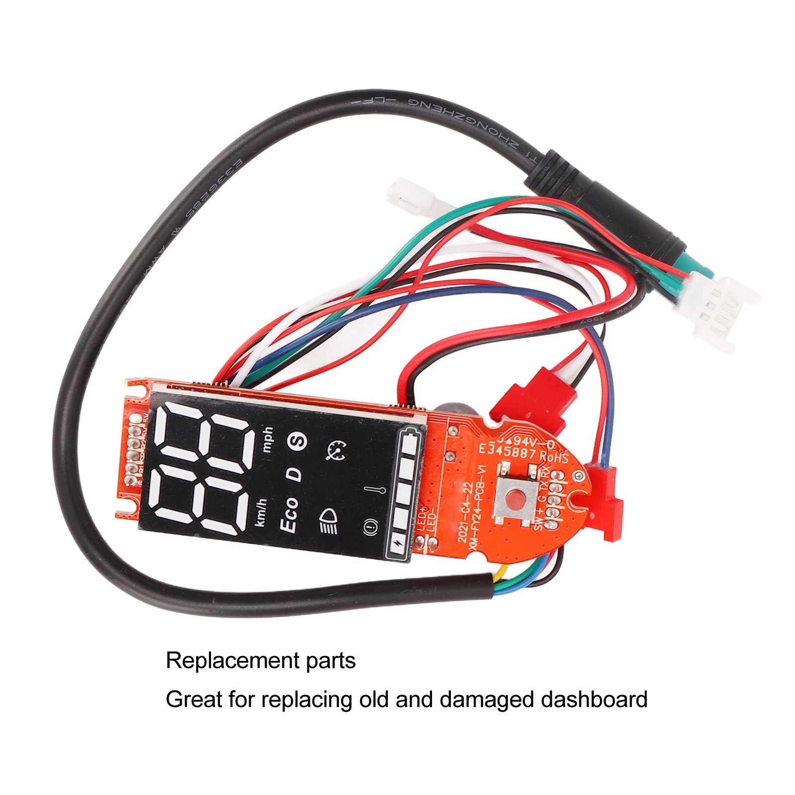 Electric Scooter Dashboard Anti Oxidation Electric Scooter Circuit Board Waterproof Instantly Data Display for Replacement