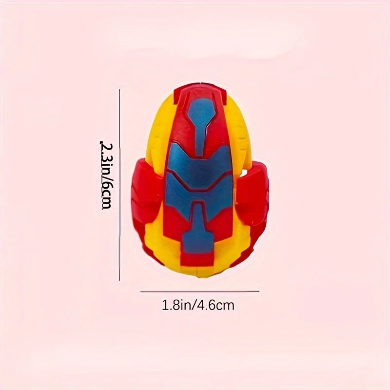 공룡 트랜스포머 로봇 장난감, 색상 변경, 부활절 달걀, 휴일 크리에이티브 선물, 생일 파티 선물, 무작위 색상, 6 개