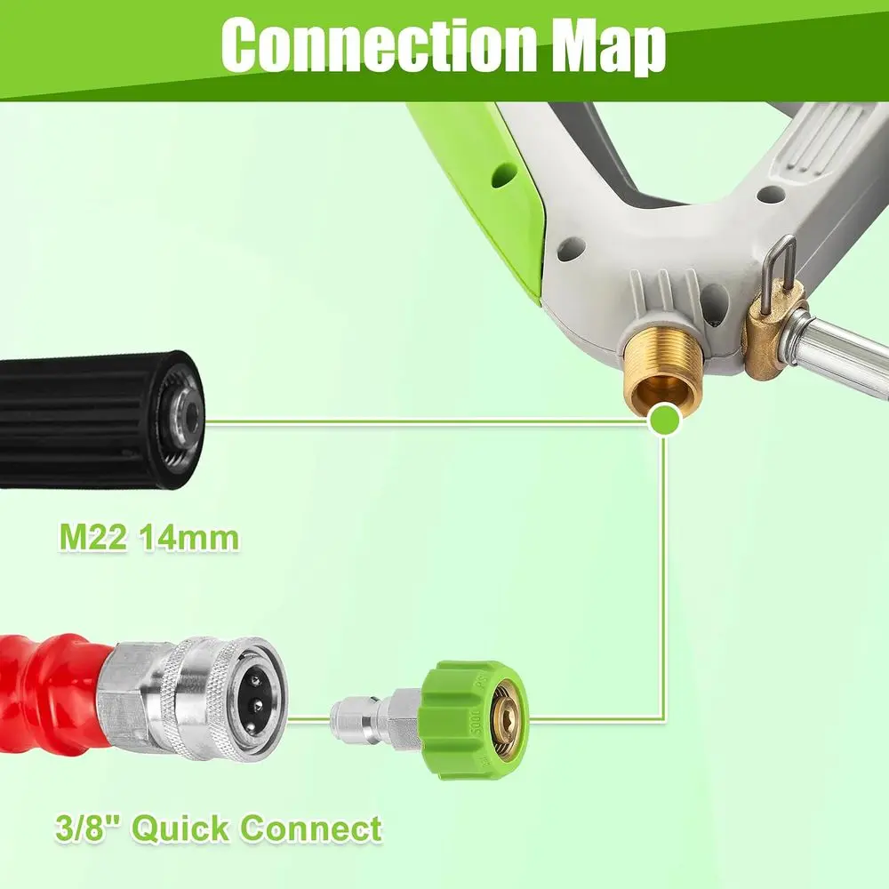 Telescoping Pressure Washer Wand with Brush, Power Washer Extension Wand, Aluminum Telescopic Gutter Cleaner with 3 Curved Rods,