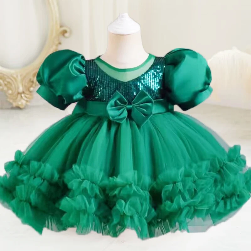 Baby girl\'s birthday party dress 9 months to 5 years old Princess Christmas party communion Party Cake evening dress vestidos