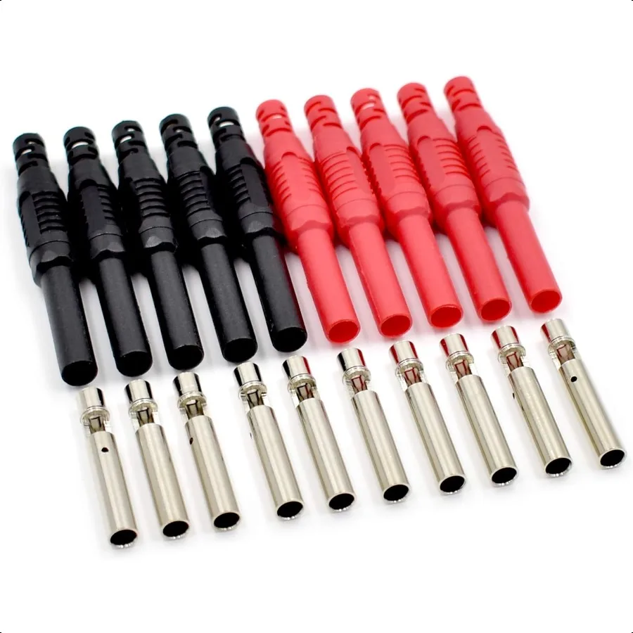 

10 шт., латунная изоляция, защитный кожух, 4 мм, гнездовой разъем типа «банан», разъем для пайки, кабельный разъем