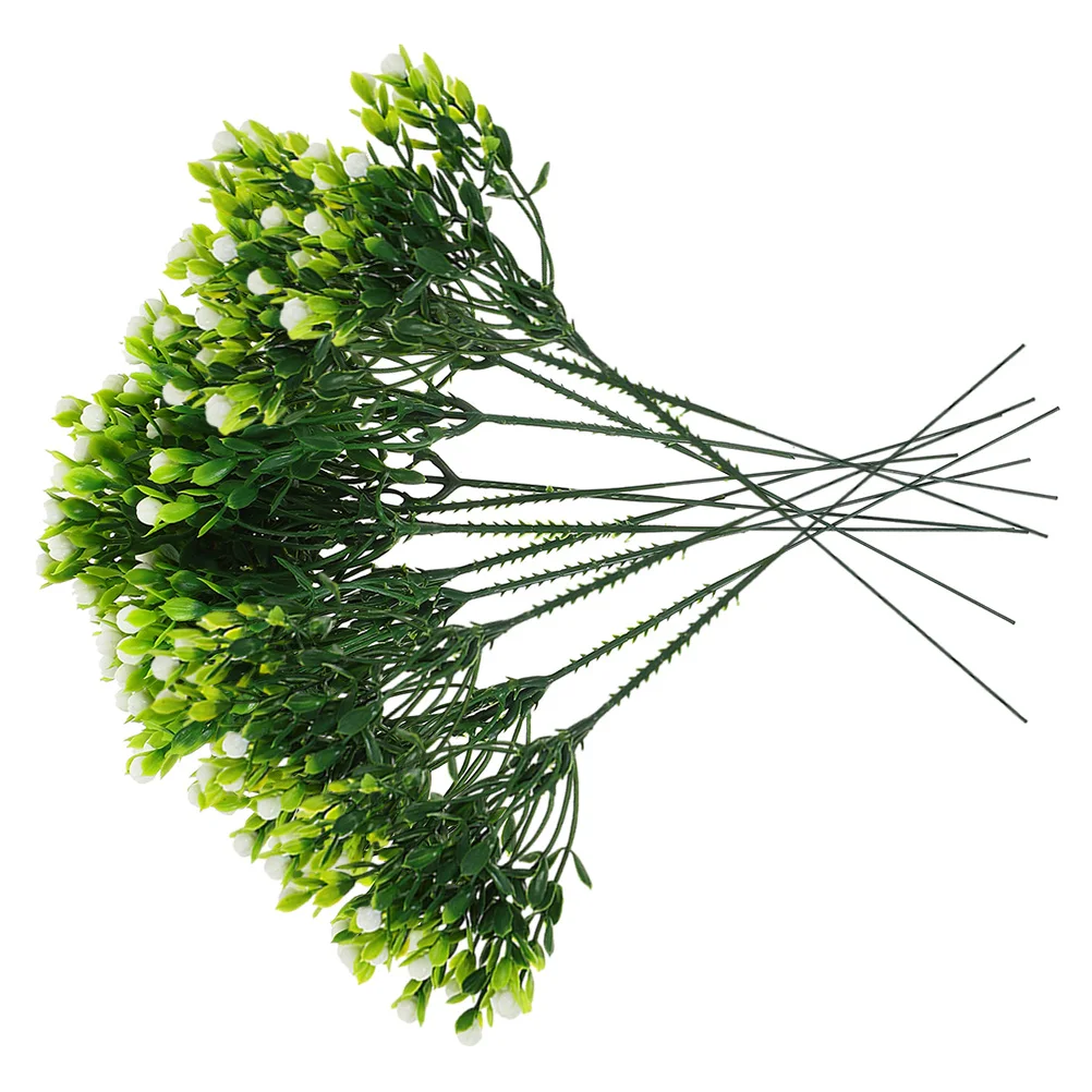 

12Pcs Simulation Flower Bouquet Elegant Fake Flowers Home Decor Bridal Wedding Decoration Lifelike Flower Picks