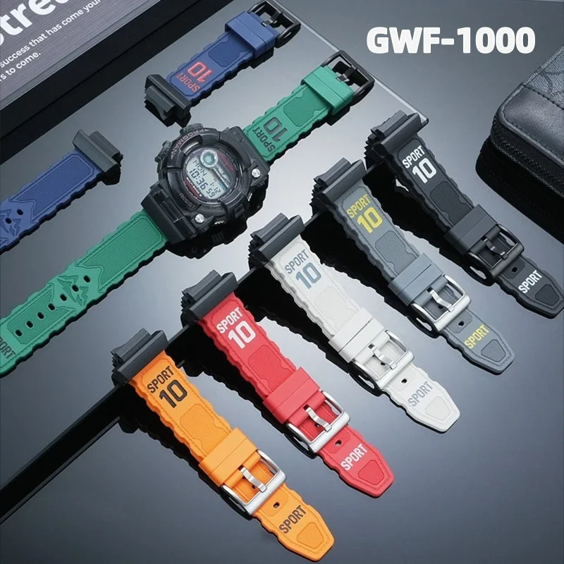 

Модифицированный каучуковый ремешок KFM для часов Casio G-SHOCK пятого поколения серии Frogman GWF-1000, фторкаучуковый ремешок-браслет