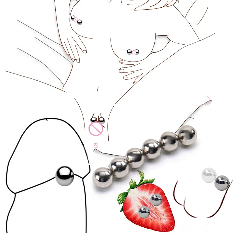 Strong Magnetic Orbs Vagina Clitoris Stimulator Sex Toys For Women Ultra Powerful Magnetic Orbs Bdsm Nipple Clamps Sex Shop