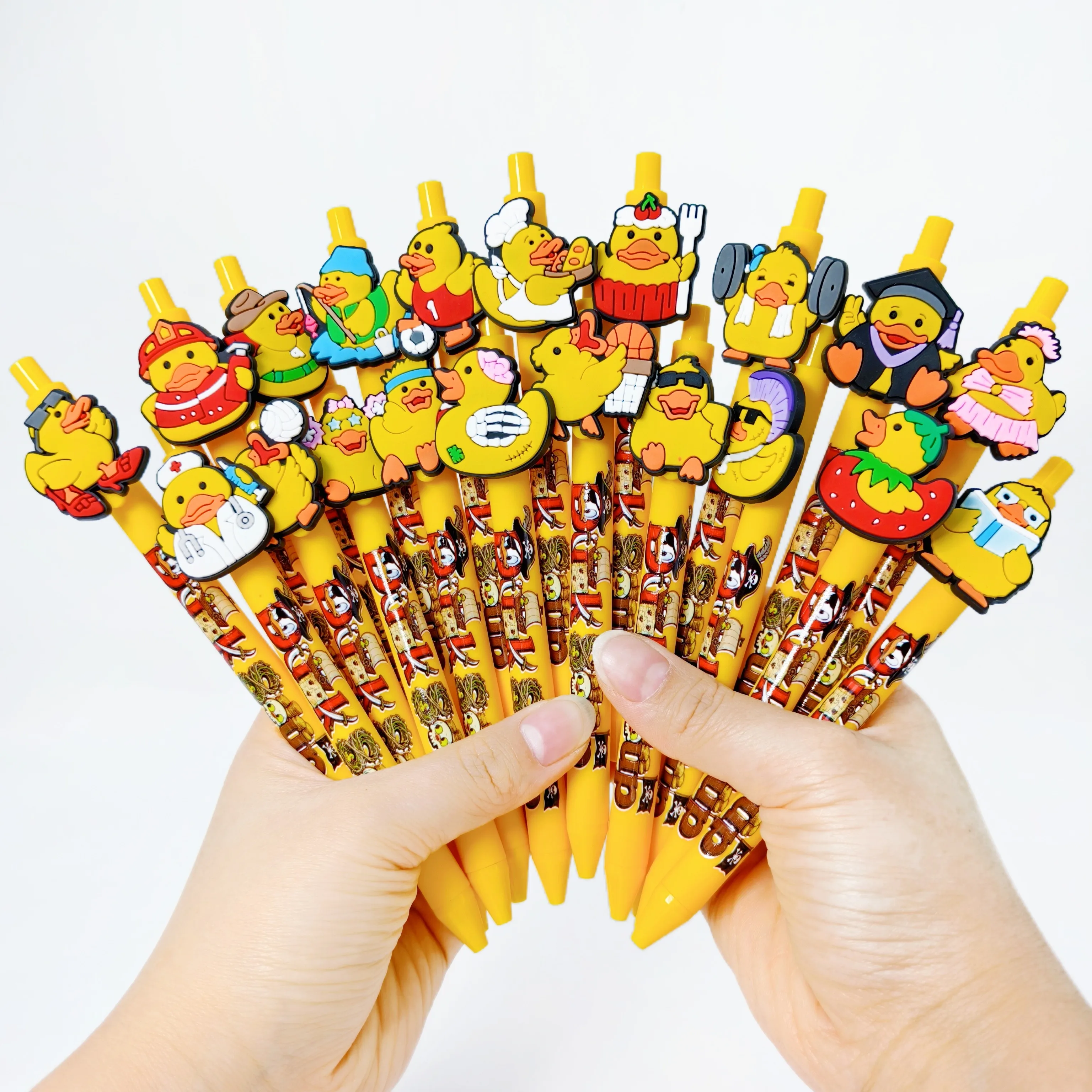 

8 шт./12 шт. шариковая ручка в форме утки, шариковая ручка на тему желтой утки, ручка для письма студентов, ручка для подписи