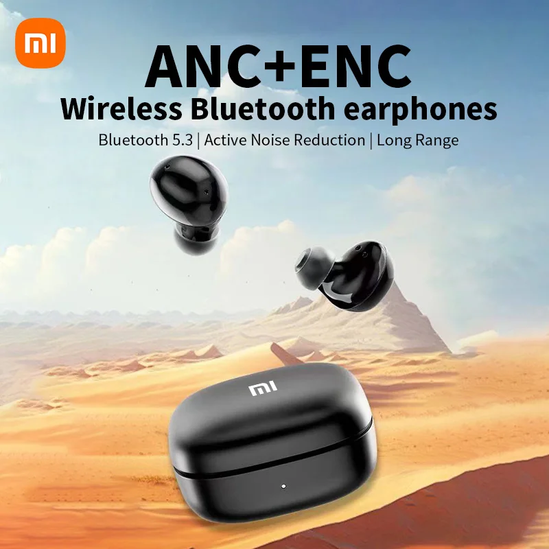 

XIAOMI T73 ANC Bluetooth 5.3 Earphones Active Noise Cancelling Wireless In Ear Headphones With Mic For Android iOS